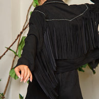 Suede studded fringe jacket-Jade By Jane-[option4]-[option5]-[option6]-[option7]-[option8]-Shop-Boutique-Clothing-for-Women-Online
