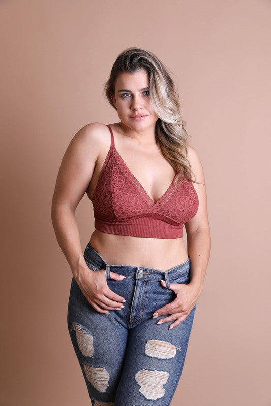 Plus Size Waistband Loop Lace Brami-Leto Accessories-Rust-XL-[option4]-[option5]-[option6]-[option7]-[option8]-Shop-Boutique-Clothing-for-Women-Online