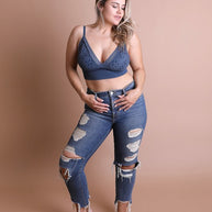 Plus Size Waistband Loop Lace Brami-Leto Accessories-Blue-XL-[option4]-[option5]-[option6]-[option7]-[option8]-Shop-Boutique-Clothing-for-Women-Online