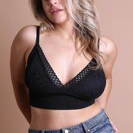 Plus Size Waistband Loop Lace Brami-Leto Accessories-Black-XL-[option4]-[option5]-[option6]-[option7]-[option8]-Shop-Boutique-Clothing-for-Women-Online