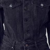 High Waist Flap Pocket Half Button Denim Jumpsuit-Denim Lab USA-[option4]-[option5]-[option6]-[option7]-[option8]-Shop-Boutique-Clothing-for-Women-Online