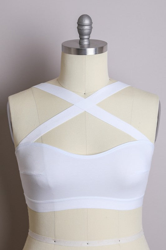 Cross Front Bralette Plus Size-Leto Accessories-[option4]-[option5]-[option6]-[option7]-[option8]-Shop-Boutique-Clothing-for-Women-Online