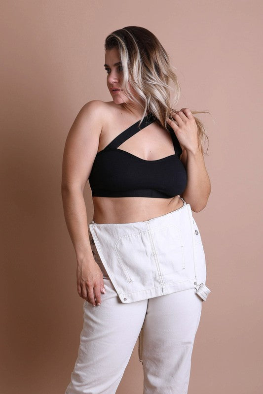 Cross Front Bralette Plus Size-Leto Accessories-[option4]-[option5]-[option6]-[option7]-[option8]-Shop-Boutique-Clothing-for-Women-Online