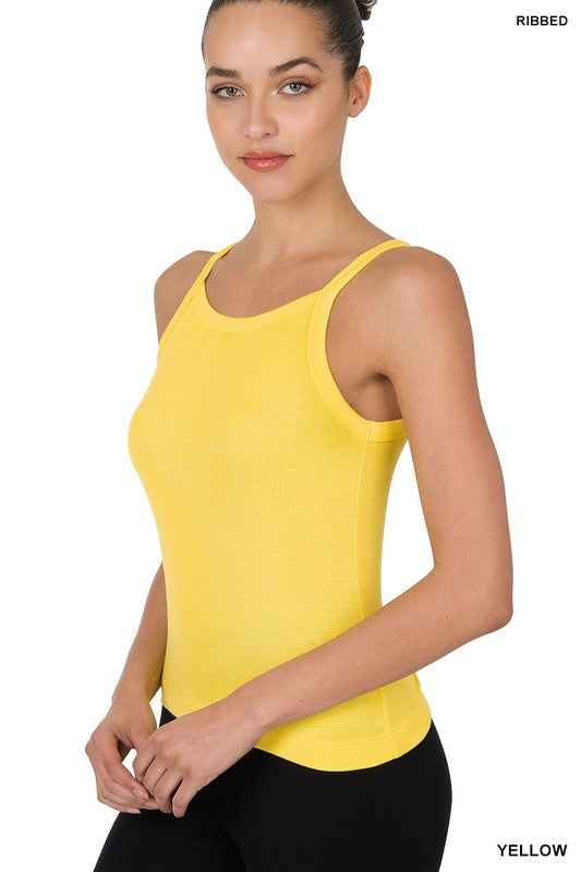 Zenana Ribbed Soft Rayon Cami-ZENANA-[option4]-[option5]-[option6]-[option7]-[option8]-Shop-Boutique-Clothing-for-Women-Online