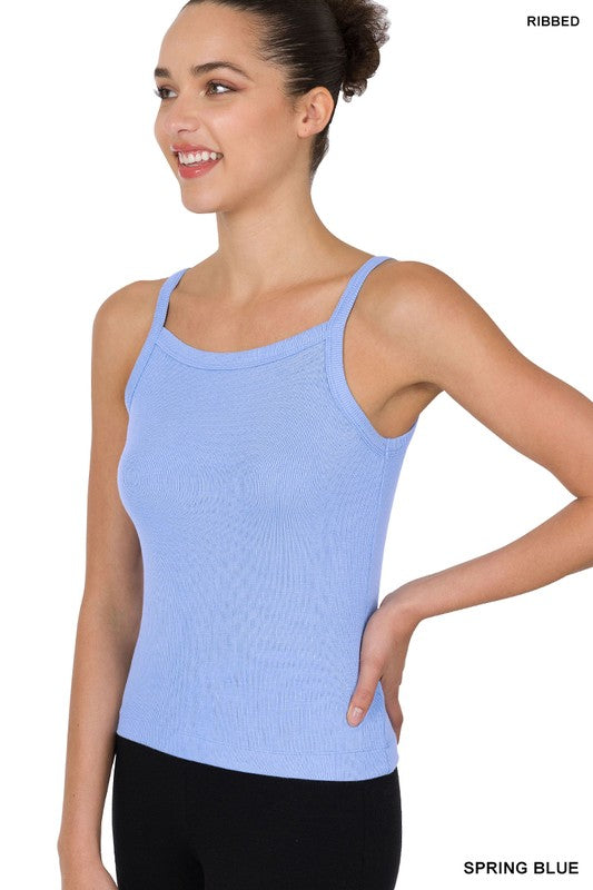 Zenana Ribbed Soft Rayon Cami-ZENANA-SPRING BLUE-XS-[option4]-[option5]-[option6]-[option7]-[option8]-Shop-Boutique-Clothing-for-Women-Online