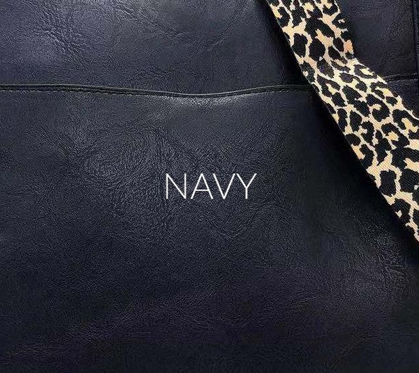 Crossbody Handbag Purse Leopard Animal Strap-Dani & Em-Navy-1-[option4]-[option5]-[option6]-[option7]-[option8]-Shop-Boutique-Clothing-for-Women-Online