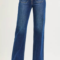 RISEN Full Size High Rise Wide Leg Jeans with Front Tie Detail Plus Size-Jeans-Trendsi-[option4]-[option5]-[option6]-[option7]-[option8]-Shop-Boutique-Clothing-for-Women-Online