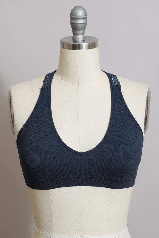 Seamless Front Lace Racerback Bralette-Leto Accessories-Gray Blue-S-[option4]-[option5]-[option6]-[option7]-[option8]-Shop-Boutique-Clothing-for-Women-Online