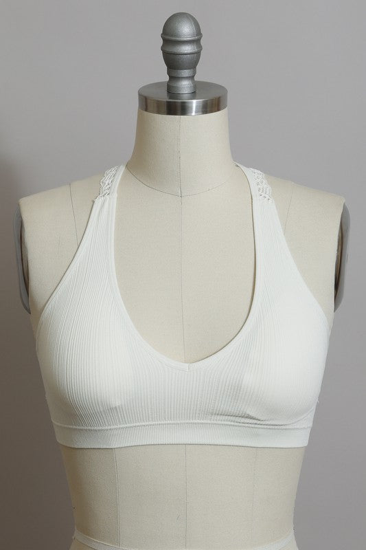 Seamless Front Lace Racerback Bralette-Leto Accessories-[option4]-[option5]-[option6]-[option7]-[option8]-Shop-Boutique-Clothing-for-Women-Online