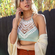 Crochet Lace High Neck Bralette-Leto Accessories-[option4]-[option5]-[option6]-[option7]-[option8]-Shop-Boutique-Clothing-for-Women-Online