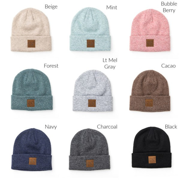 CC Heathered Boyfriend Beanie-Aili's Corner-[option4]-[option5]-[option6]-[option7]-[option8]-Shop-Boutique-Clothing-for-Women-Online