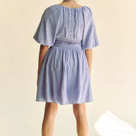 Davi & Dani Back Button Puff Sleeve Mini Dress-Dresses-Trendsi-[option4]-[option5]-[option6]-[option7]-[option8]-Shop-Boutique-Clothing-for-Women-Online