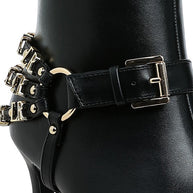 Nicene Harness Detail Stiletto Boots-Rag Company-[option4]-[option5]-[option6]-[option7]-[option8]-Shop-Boutique-Clothing-for-Women-Online