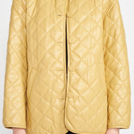 QUILTED PU BUTTON DOWN JACKET-Emory Park-[option4]-[option5]-[option6]-[option7]-[option8]-Shop-Boutique-Clothing-for-Women-Online