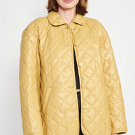 QUILTED PU BUTTON DOWN JACKET-Emory Park-[option4]-[option5]-[option6]-[option7]-[option8]-Shop-Boutique-Clothing-for-Women-Online