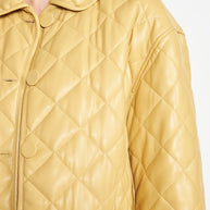 QUILTED PU BUTTON DOWN JACKET-Emory Park-[option4]-[option5]-[option6]-[option7]-[option8]-Shop-Boutique-Clothing-for-Women-Online