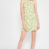 HALTER NECK FLORAL MINI DRESS WITH OPEN BACK-Emory Park-[option4]-[option5]-[option6]-[option7]-[option8]-Shop-Boutique-Clothing-for-Women-Online