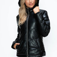 How Dare U Pocketed Zip Up Puffer Jacket with Removable Hood-Coats & Jackets-Trendsi-[option4]-[option5]-[option6]-[option7]-[option8]-Shop-Boutique-Clothing-for-Women-Online