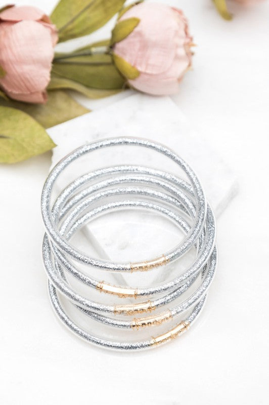 Glitter Jelly Bangle Bracelets-Aili's Corner-[option4]-[option5]-[option6]-[option7]-[option8]-Shop-Boutique-Clothing-for-Women-Online