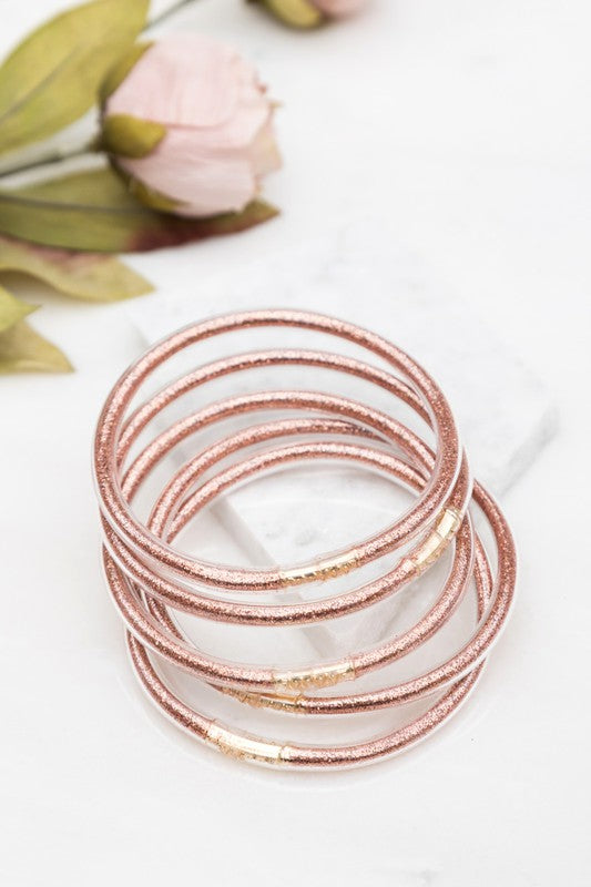 Glitter Jelly Bangle Bracelets-Aili's Corner-[option4]-[option5]-[option6]-[option7]-[option8]-Shop-Boutique-Clothing-for-Women-Online