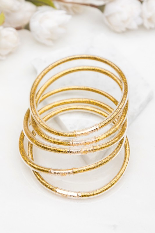 Glitter Jelly Bangle Bracelets-Aili's Corner-[option4]-[option5]-[option6]-[option7]-[option8]-Shop-Boutique-Clothing-for-Women-Online