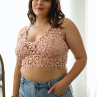 Crochet Daisy Longline Bralette Plus Size-Leto Accessories-Rose-1XL-[option4]-[option5]-[option6]-[option7]-[option8]-Shop-Boutique-Clothing-for-Women-Online