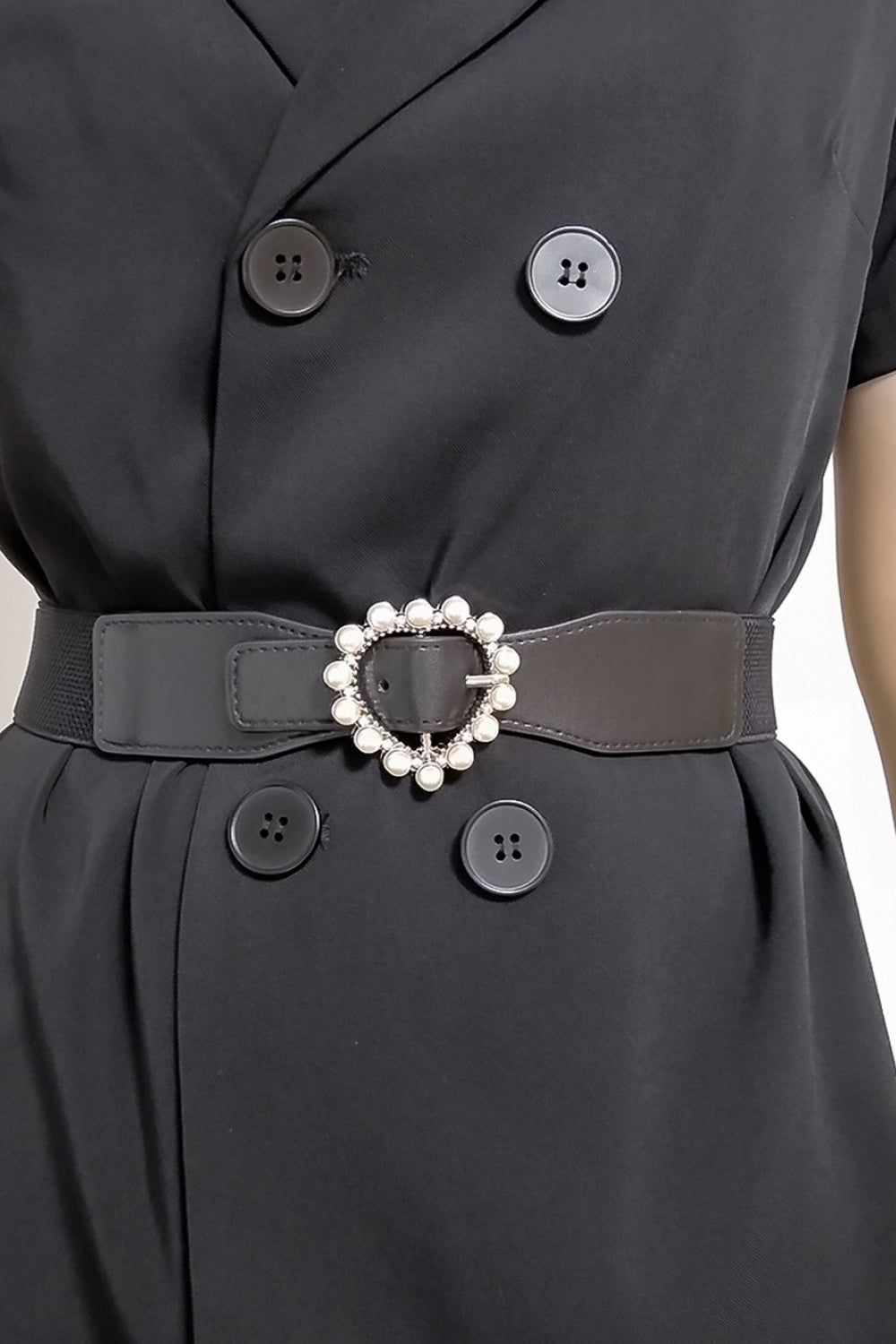 Pearl Heart Buckle Elastic Belt-Belts-Trendsi-[option4]-[option5]-[option6]-[option7]-[option8]-Shop-Boutique-Clothing-for-Women-Online