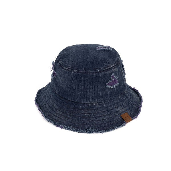 CC Stone Washed Denim Bucket-Truly Contagious-Denim-OS-[option4]-[option5]-[option6]-[option7]-[option8]-Shop-Boutique-Clothing-for-Women-Online