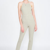 HALTER NECK JUMPSUIT WITH OPEN BACK-Emory Park-[option4]-[option5]-[option6]-[option7]-[option8]-Shop-Boutique-Clothing-for-Women-Online