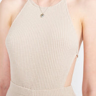 HALTER NECK JUMPSUIT WITH OPEN BACK-Emory Park-[option4]-[option5]-[option6]-[option7]-[option8]-Shop-Boutique-Clothing-for-Women-Online