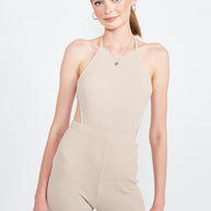 HALTER NECK JUMPSUIT WITH OPEN BACK-Emory Park-[option4]-[option5]-[option6]-[option7]-[option8]-Shop-Boutique-Clothing-for-Women-Online