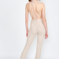 HALTER NECK JUMPSUIT WITH OPEN BACK-Emory Park-[option4]-[option5]-[option6]-[option7]-[option8]-Shop-Boutique-Clothing-for-Women-Online