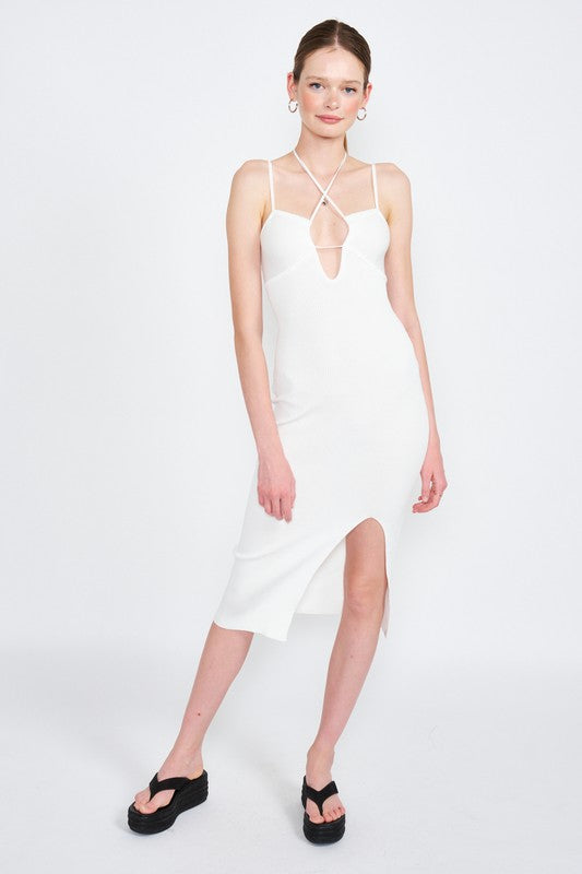 SPAGHETTI STRAP MIDI DRESS WITH SLIT-Emory Park-[option4]-[option5]-[option6]-[option7]-[option8]-Shop-Boutique-Clothing-for-Women-Online