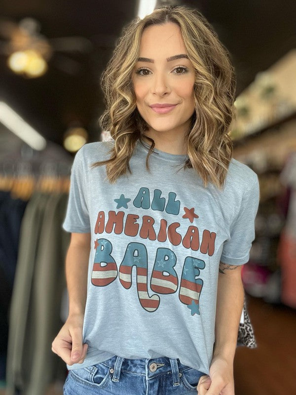 All American Babe Tee-Ask Apparel-[option4]-[option5]-[option6]-[option7]-[option8]-Shop-Boutique-Clothing-for-Women-Online