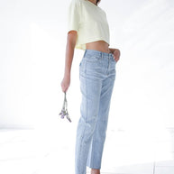 Patched Pocket Boyfriend Jeans-Denim Lab USA-[option4]-[option5]-[option6]-[option7]-[option8]-Shop-Boutique-Clothing-for-Women-Online