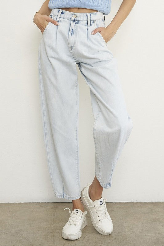 High Rise Balloon Slouch Jeans-Denim Lab USA-[option4]-[option5]-[option6]-[option7]-[option8]-Shop-Boutique-Clothing-for-Women-Online