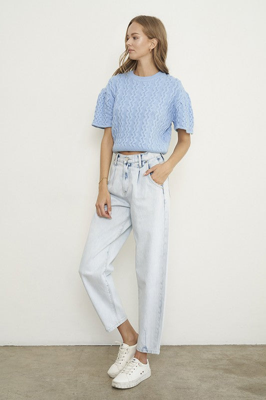 High Rise Balloon Slouch Jeans-Denim Lab USA-[option4]-[option5]-[option6]-[option7]-[option8]-Shop-Boutique-Clothing-for-Women-Online