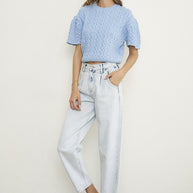 High Rise Balloon Slouch Jeans-Denim Lab USA-[option4]-[option5]-[option6]-[option7]-[option8]-Shop-Boutique-Clothing-for-Women-Online