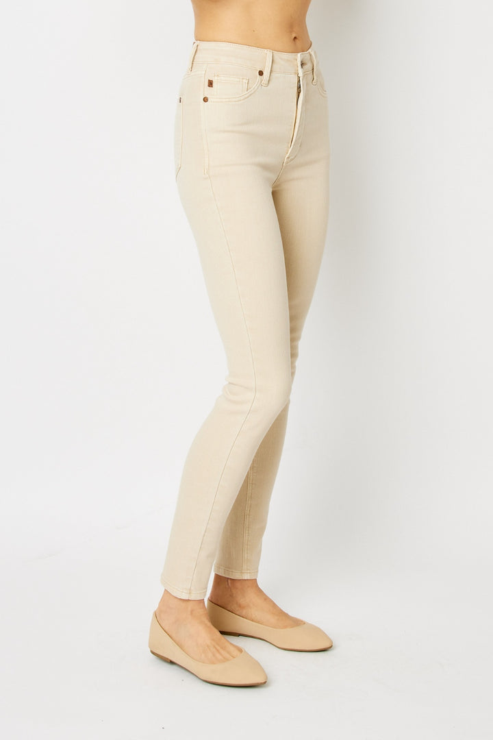 Judy Blue Garment Dyed Tummy Control Skinny Jeans-Trendsi-[option4]-[option5]-[option6]-[option7]-[option8]-Shop-Boutique-Clothing-for-Women-Online