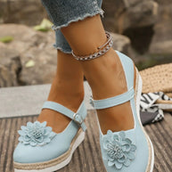 Flower Embellished Mary Jane Loafers-loafers-Trendsi-[option4]-[option5]-[option6]-[option7]-[option8]-Shop-Boutique-Clothing-for-Women-Online