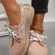 Lace Up Round Toe Sneakers-Sneakers-Trendsi-[option4]-[option5]-[option6]-[option7]-[option8]-Shop-Boutique-Clothing-for-Women-Online