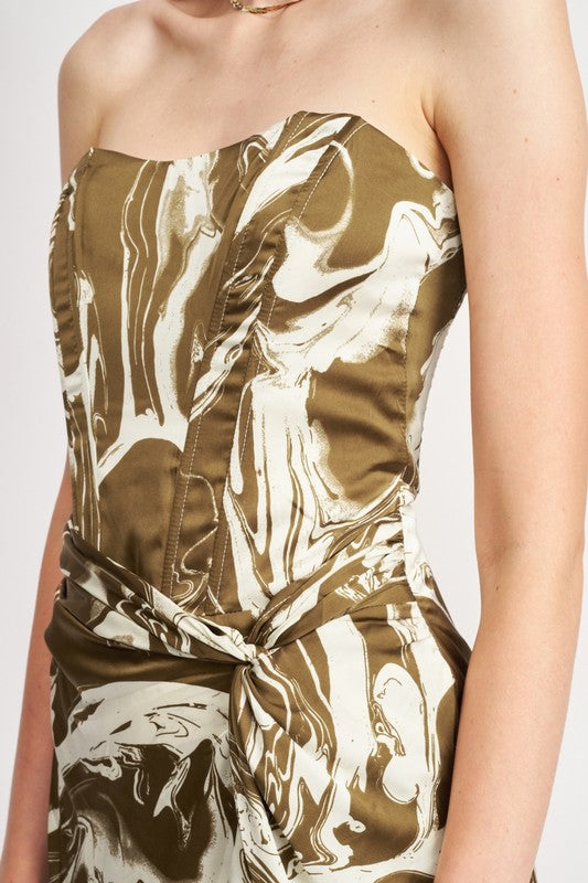 BUSTIER MINI DRESS WITH WAIST TIE-Emory Park-[option4]-[option5]-[option6]-[option7]-[option8]-Shop-Boutique-Clothing-for-Women-Online