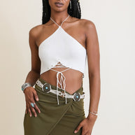 Lace-Up Halter Knit Bralette-Leto Accessories-[option4]-[option5]-[option6]-[option7]-[option8]-Shop-Boutique-Clothing-for-Women-Online