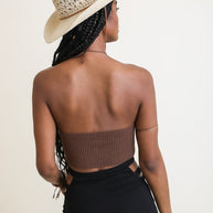 Lace-Up Halter Knit Bralette-Leto Accessories-[option4]-[option5]-[option6]-[option7]-[option8]-Shop-Boutique-Clothing-for-Women-Online