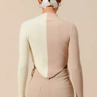 SO ME Color Block Fitted Crop Sweater Top-Sweaters-Trendsi-[option4]-[option5]-[option6]-[option7]-[option8]-Shop-Boutique-Clothing-for-Women-Online