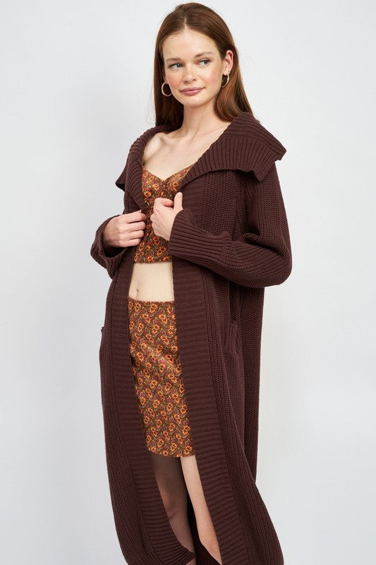 LAPEL CORRAR MAXI CARDIGAN-Emory Park-[option4]-[option5]-[option6]-[option7]-[option8]-Shop-Boutique-Clothing-for-Women-Online
