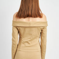 SPAGHETTI STRAP OFF SHOURLDER TOP-Emory Park-[option4]-[option5]-[option6]-[option7]-[option8]-Shop-Boutique-Clothing-for-Women-Online