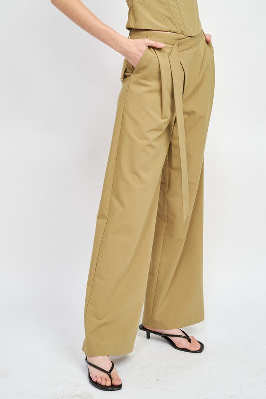 ASYMMETRICAL LONG BELT TROUSERS-Emory Park-[option4]-[option5]-[option6]-[option7]-[option8]-Shop-Boutique-Clothing-for-Women-Online
