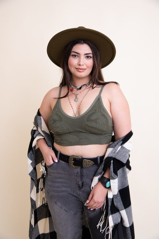 Seamless Padded Textured Brami Plus Size-Leto Accessories-[option4]-[option5]-[option6]-[option7]-[option8]-Shop-Boutique-Clothing-for-Women-Online