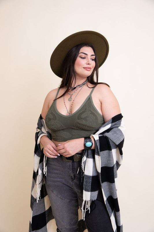 Seamless Padded Textured Brami Plus Size-Leto Accessories-[option4]-[option5]-[option6]-[option7]-[option8]-Shop-Boutique-Clothing-for-Women-Online